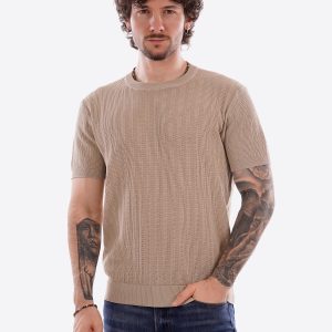 T-shirt GIANNI LUPO da Uomo - beige GL35338BEIGE