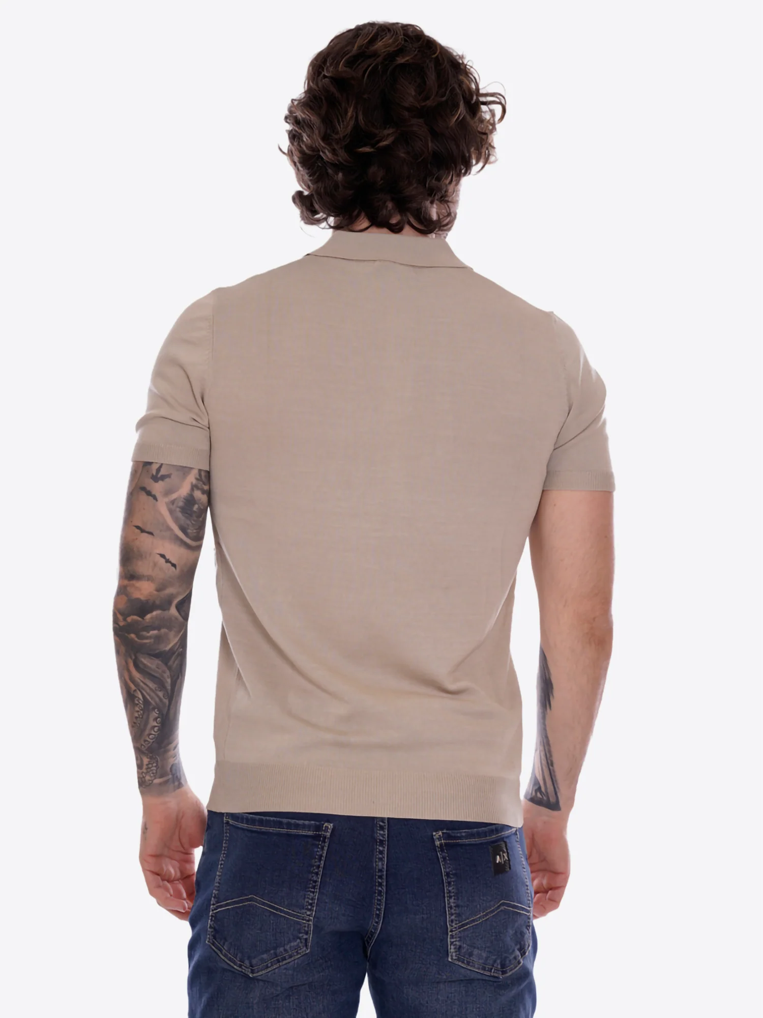 Polo GIANNI LUPO da Uomo - beige GL511S-S26BEIGE - immagine 4