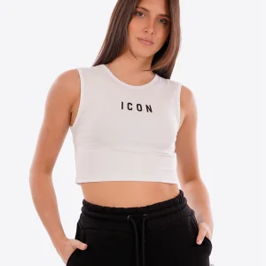 T-shirt ICON da Donna - bianco IDT004BIANCONERO