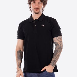 Polo maniche corte LA MARTINA da Uomo - nero BPMP119999 NERO