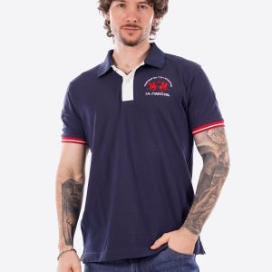 Polo maniche corte LA MARTINA da Uomo - blu MCP0057017 BLU