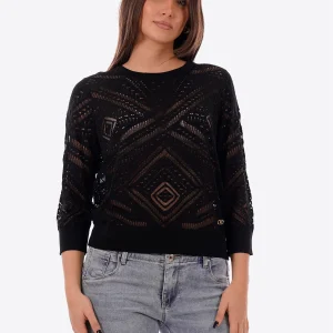 Maglia YES-ZEE da Donna - nero M437BR00801