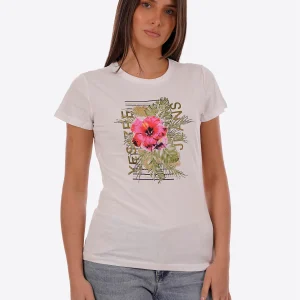 T-shirt YES-ZEE da Donna - bianco T222T902127