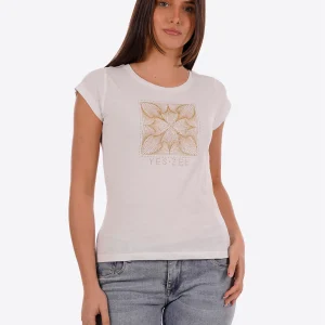 T-shirt YES-ZEE da Donna - bianco T257T900127