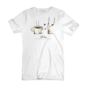 T Shirt uomo - Caffè & Sigaretta - With Love