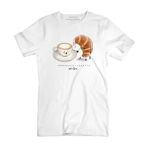 T Shirt uomo - Cappuccino & Cornetto - With Love