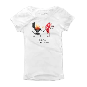 T Shirt donna - BBQ & Bistecca - With Love