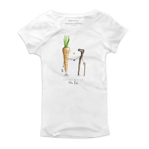 T Shirt donna - Carota & Bastone - With Love