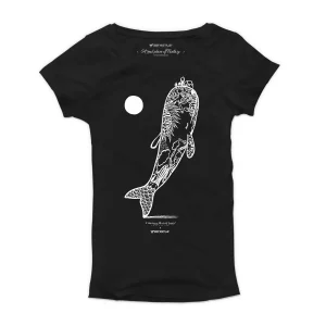 T Shirt donna - Balena e Luna - Simona Mulazzani